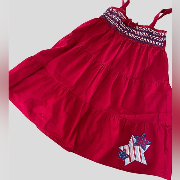 Girls Size 6 Faded Glory Red Sundress  with Stars - Picture 1 of 5